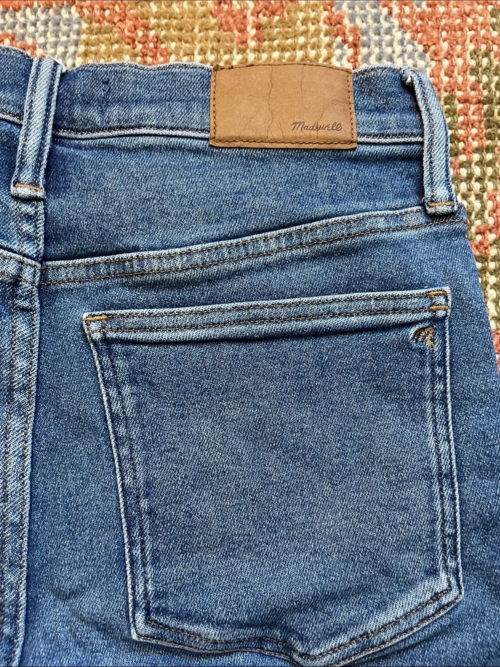 Madewell The Perfect Vintage Jean Size 29 Blue High Rise Straight Leg EUC